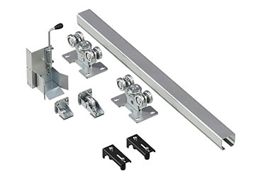 Система роликов и направляющих для балки х/к 95×88×5 L=7000 мм